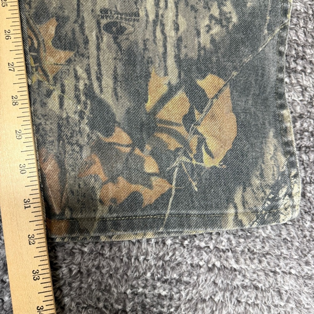 Wrangler Mens Mossy Oak Camo Jeans Pants 38x32 Double Knee Hunting Denim - Picture 8 of 10